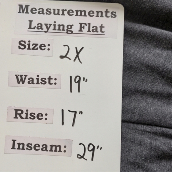 Moa Moa Charcoal Gray Ruffle Trim Cozy Joggers size 2X - Picture 7 of 7